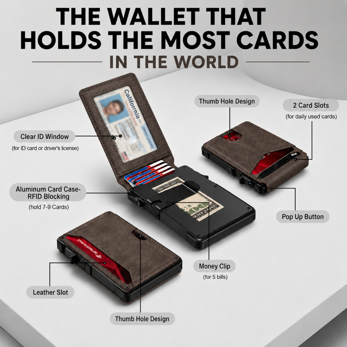 Genesis® Minimalist Wallet - Maximum Capacity. Minimal Footprint.