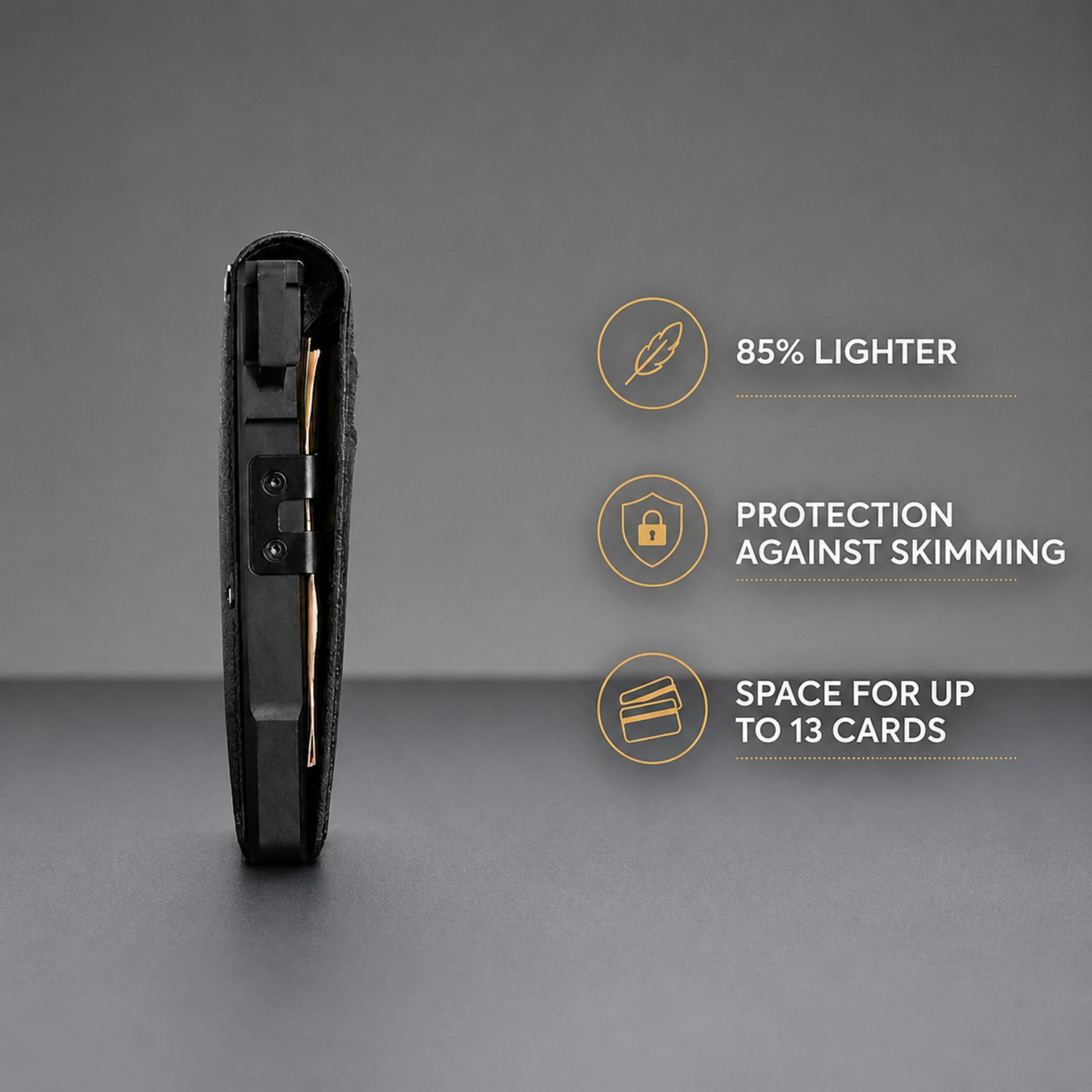 Genesis® Minimalist Wallet - Maximum Capacity. Minimal Footprint.
